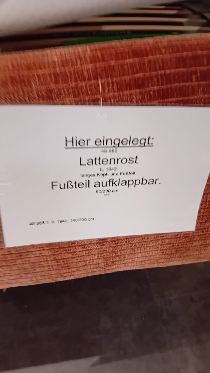 Bettgestell Interliving 1417 – Bild 4